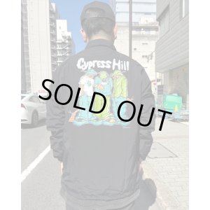 画像3: 送料無料 XLラスト1枚で終了 CYPRESS HILL x POT MEETS POP / Blunted コーチジャケット BLACK