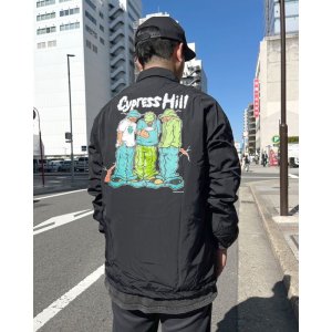 画像4: 送料無料 L、XLサイズ各1枚づつで終了 CYPRESS HILL x POT MEETS POP / Blunted コーチジャケット BLACK