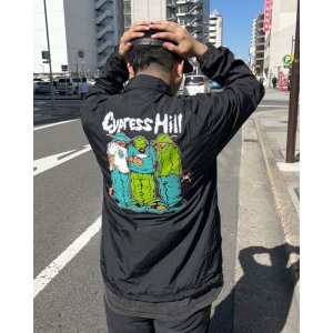 画像2: 送料無料 CYPRESS HILL x POT MEETS POP / Blunted コーチジャケット BLACK