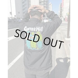 画像2: 送料無料 XLラスト1枚で終了 CYPRESS HILL x POT MEETS POP / Blunted コーチジャケット BLACK