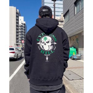 画像2: 送料無料 Lサイズラスト1枚で終了 CYPRESS HILL x POT MEETS POP / Skull & Compass プルオーバーパーカー BLACK