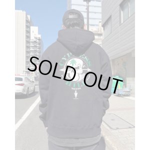 画像2: 送料無料 Lサイズラスト1枚で終了 CYPRESS HILL x POT MEETS POP / Skull & Compass プルオーバーパーカー BLACK