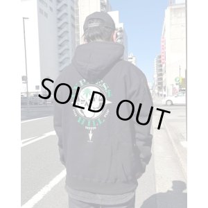 画像1: 送料無料 Lサイズラスト1枚で終了 CYPRESS HILL x POT MEETS POP / Skull & Compass プルオーバーパーカー BLACK