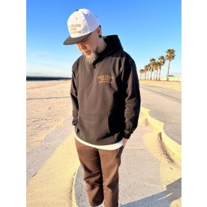 画像6: 送料無料 FUCKIN' MELLOW CLOTHING / Long Beach Posse プルオーバーパーカー BLACK/BROWN
