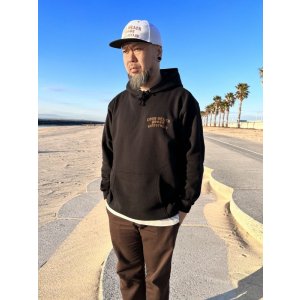 画像7: 送料無料 FUCKIN' MELLOW CLOTHING / Long Beach Posse プルオーバーパーカー BLACK/BROWN