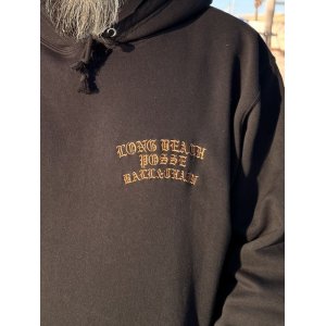 画像1: 送料無料 FUCKIN' MELLOW CLOTHING / Long Beach Posse プルオーバーパーカー BLACK/BROWN