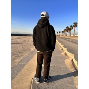 画像9: 送料無料 FUCKIN' MELLOW CLOTHING / Long Beach Posse プルオーバーパーカー BLACK/BROWN