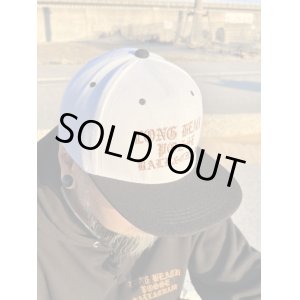 画像2: ラスト2枚で終了 FUCKIN' MELLOW CLOTHING / Long Beach Posse スナップバックキャップ WHITE/BLACK