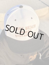 ラスト2枚で終了 FUCKIN' MELLOW CLOTHING / Long Beach Posse スナップバックキャップ WHITE/BLACK