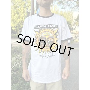 画像2: XLラスト1枚で終了 SUBLIME / 40oz To Freedom リンガーTシャツ