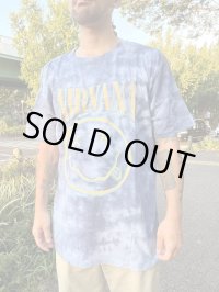 XLサイズラスト1枚で終了 NIRVANA / Happy Face Blue Stroke (Wash Collection) Tシャツ
