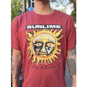 画像15: SUBLIME / 40oz To Freedom Tシャツ バーガンディー