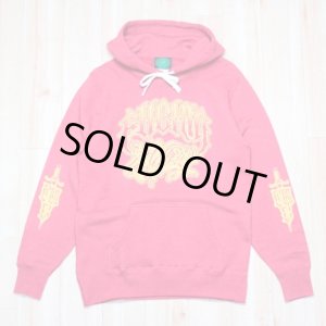画像1: Lサイズのみ FUCKIN' MELLOW CLOTHING / Lettering Hoodie Old Red