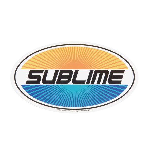 画像3: SUBLIME / Oval ステッカー (Copyright 2001) (3)