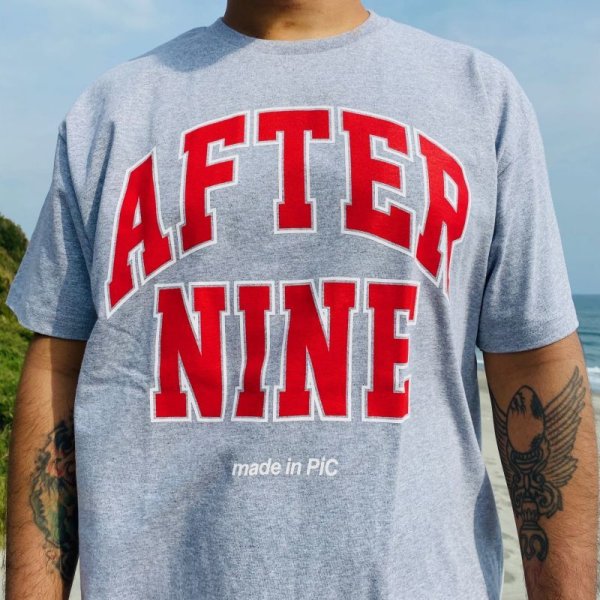 画像2: FUCKIN' MELLOW CLOTHING / "AFTER9 10th" designed by PICTURE MOUSE Tシャツ GREY (2)