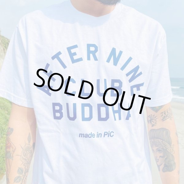 画像2: FUCKIN' MELLOW CLOTHING / "AFTER9 x CLUB BUDDHA" designed by PICTURE MOUSE Tシャツ WHITE (2)