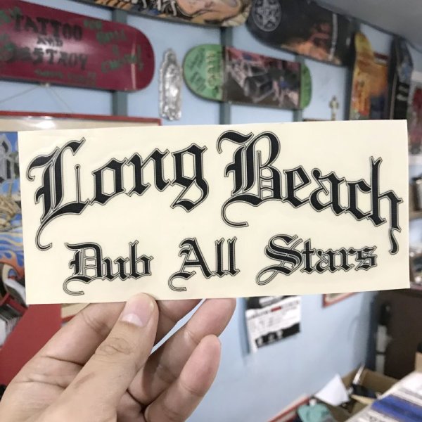 画像4: LONGBEACH DUB ALLSTARS / カッティングステッカー ブラック (4)
