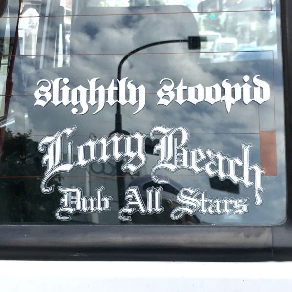 画像4: LONGBEACH DUB ALLSTARS / カッティングステッカー ホワイト (4)