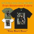 画像2: "OPIE ORTIZ x STONE SHOOT x BALL&CHAIN" / Long Beach Posse トリプルコラボTシャツ ミリタリーグリーン (2)