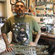 画像1: "OPIE ORTIZ x STONE SHOOT x BALL&CHAIN" / Long Beach Posse トリプルコラボTシャツ ミリタリーグリーン (1)