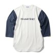 画像7: XLラスト１枚で終了 HOWDY / ILS ベースボールTシャツ ブラックｘホワイト (7)