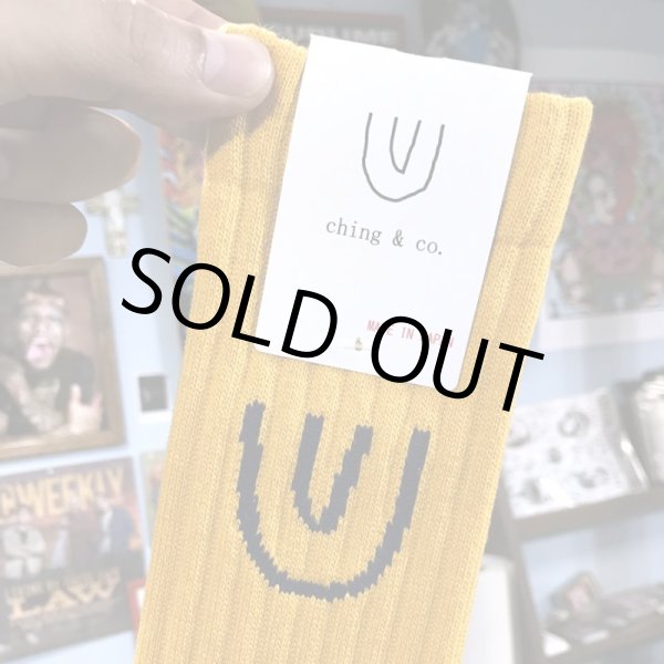 画像2: ching & co. / Symbol スケーターソックス マスタード (2)