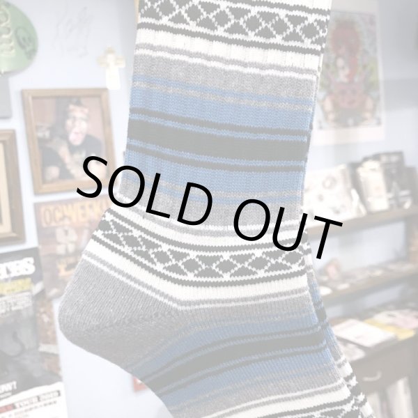 画像4: ラスト1足で終了 NAUGHTY x ching & co. / FALSA スケーターソックス Blue (4)