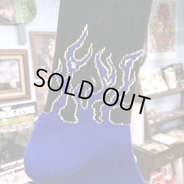 画像3: ching&co. / Fire Burning blue スケーターソックス  (3)