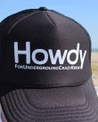 画像4: 売り切り20%OFF ラスト2枚で終了 HOWDY / Logo メッシュキャップ ブラックｘホワイト (4)