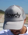 画像1: 売り切り20%OFF ラスト1枚で終了 HOWDY / Logo メッシュキャップ グレー (1)