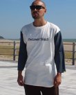 画像1: XLラスト１枚で終了 HOWDY / ILS ベースボールTシャツ ブラックｘホワイト (1)