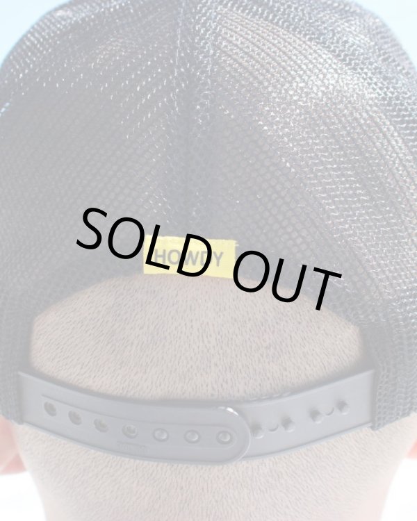 画像6: 売り切り20%OFF ラスト2枚で終了 HOWDY / Logo メッシュキャップ ブラックxホワイト (6)