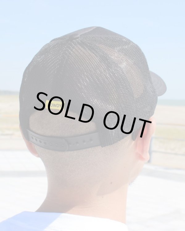 画像4: HOWDY / Logo メッシュキャップ ブラックxイエロー (4)