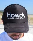 画像3: 売り切り20%OFF ラスト2枚で終了 HOWDY / Logo メッシュキャップ ブラックｘホワイト (3)