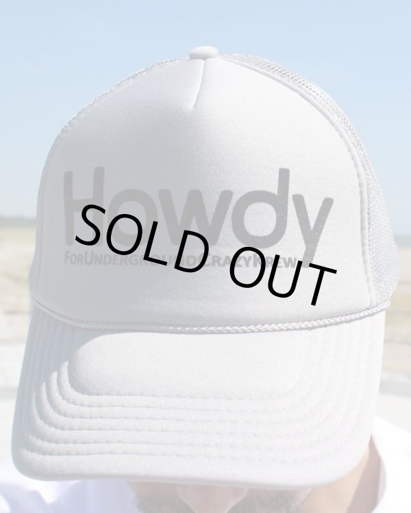 画像2: 売り切り20%OFF ラスト1枚で終了 HOWDY / Logo メッシュキャップ グレー (2)