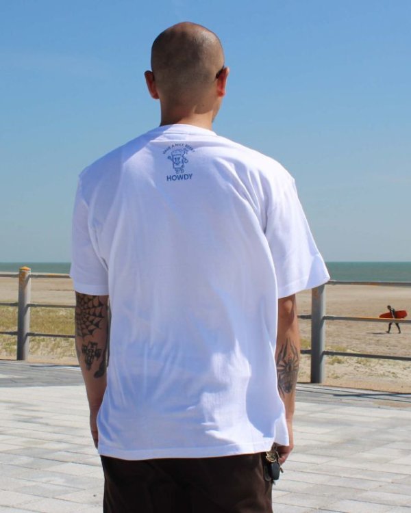 画像5: Lサイズラスト1枚で終了 HOWDY / Logo 2 Tシャツ ホワイト (5)