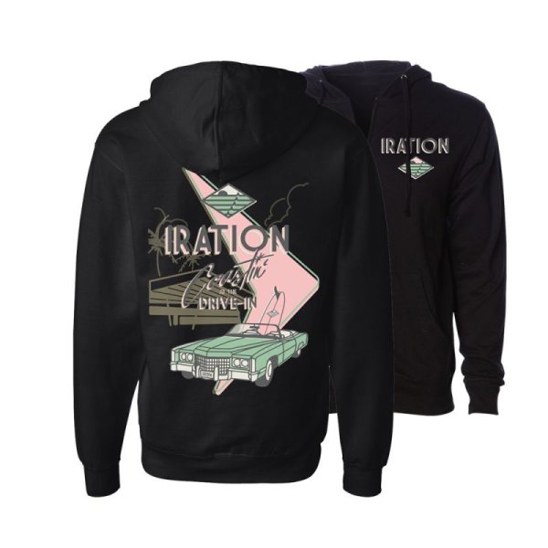 画像10: Lサイズラスト1枚で終了 送料無料 IRATION / Drive In ジップアップフーディー (10)