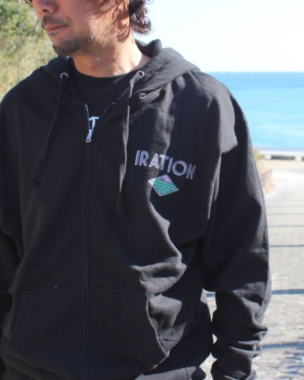 画像8: Lサイズラスト1枚で終了 送料無料 IRATION / Drive In ジップアップフーディー (8)