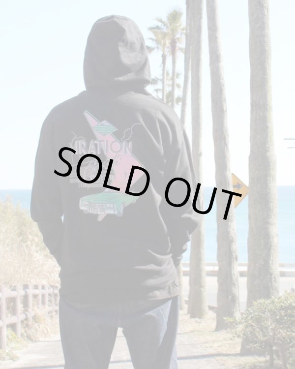 画像2: Lサイズラスト1枚で終了 送料無料 IRATION / Drive In ジップアップフーディー (2)