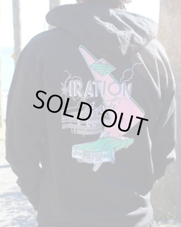 画像3: Lサイズラスト1枚で終了 送料無料 IRATION / Drive In ジップアップフーディー (3)