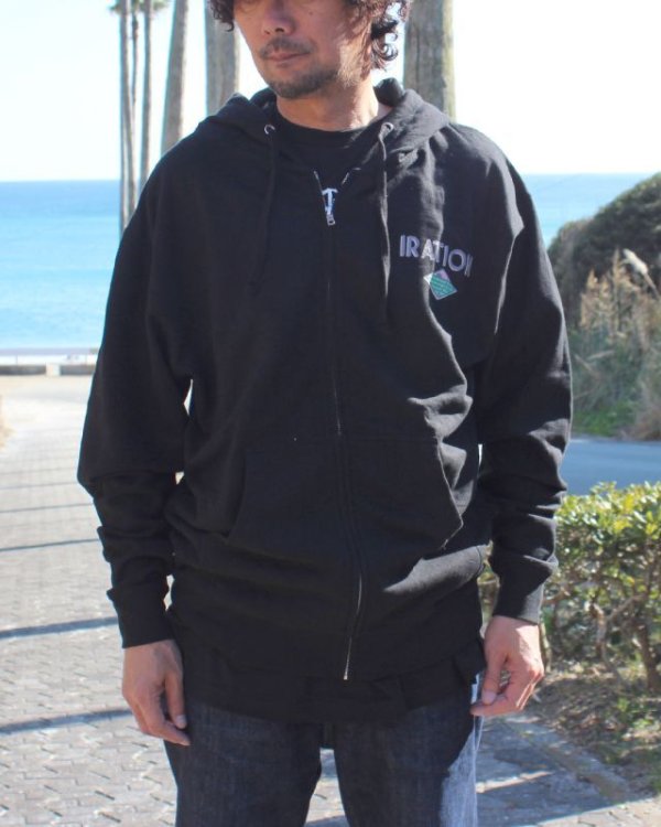 画像7: Lサイズラスト1枚で終了 送料無料 IRATION / Drive In ジップアップフーディー (7)