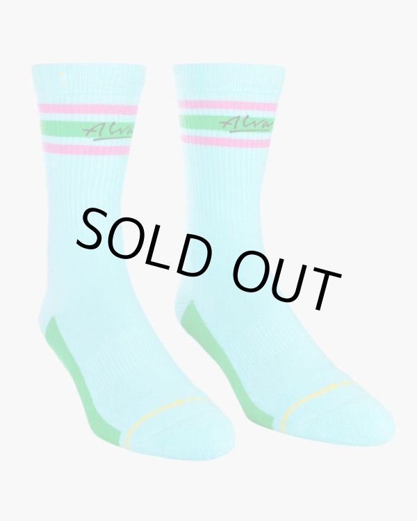 画像4: ラスト1足で終了 MERGE4 SOCKS / TONY ALVA - LOGO ON STRIPE ソックス (4)