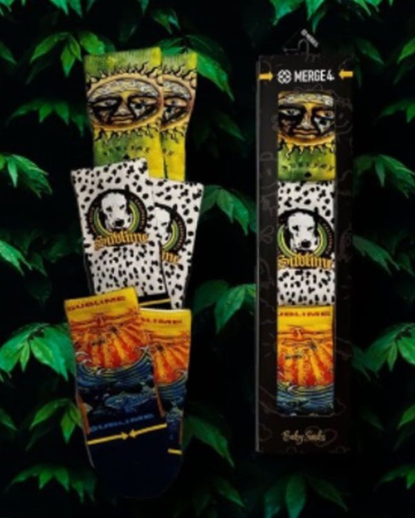 画像15: MERGE4 SOCKS / SUBLIME - ベイビー用ソックス3足ペアセット (40oz Sun/Everything Under the Sun/Went to the Moon) (15)