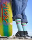 画像3: ラスト1足で終了 MERGE4 SOCKS / TONY ALVA - LOGO ON STRIPE ソックス (3)