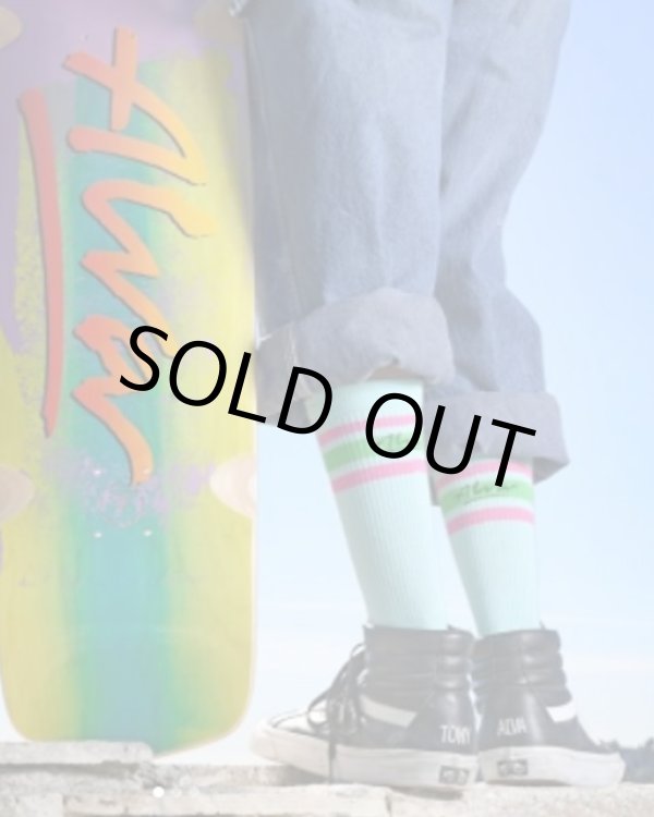 画像3: ラスト1足で終了 MERGE4 SOCKS / TONY ALVA - LOGO ON STRIPE ソックス (3)