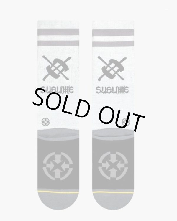 画像10: ラスト1足で終了 MERGE4 SOCKS / SUBLIME - CHAZ TAG WHITE ソックス (10)