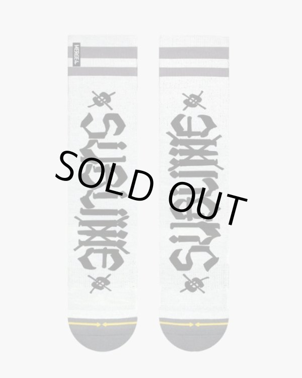 画像9: ラスト1足で終了 MERGE4 SOCKS / SUBLIME - CHAZ TAG WHITE ソックス (9)