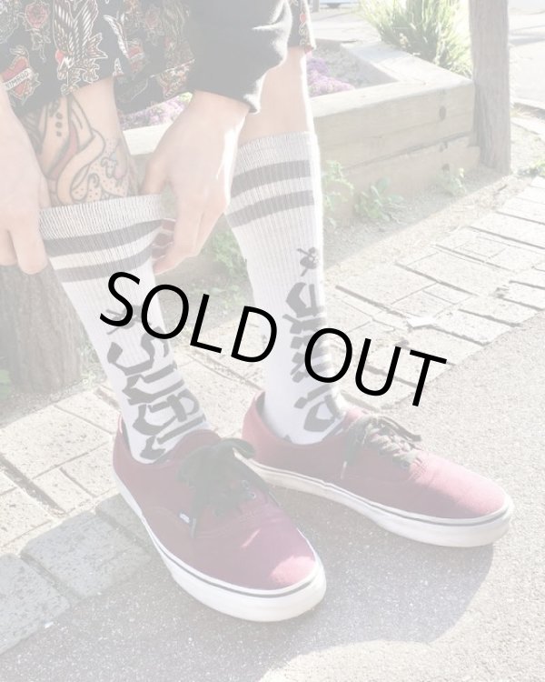 画像1: ラスト1足で終了 MERGE4 SOCKS / SUBLIME - CHAZ TAG WHITE ソックス (1)