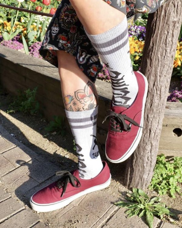 画像3: MERGE4 SOCKS / SUBLIME - CHAZ TAG WHITE ソックス (3)