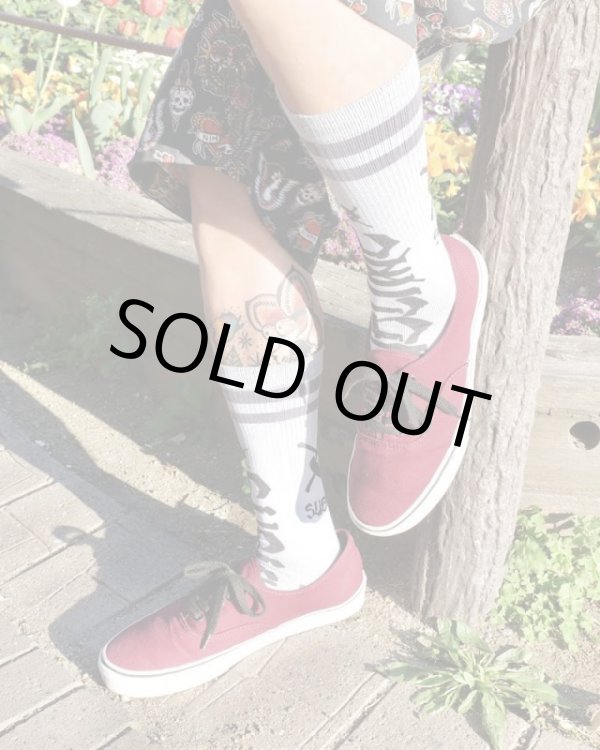 画像3: ラスト1足で終了 MERGE4 SOCKS / SUBLIME - CHAZ TAG WHITE ソックス (3)